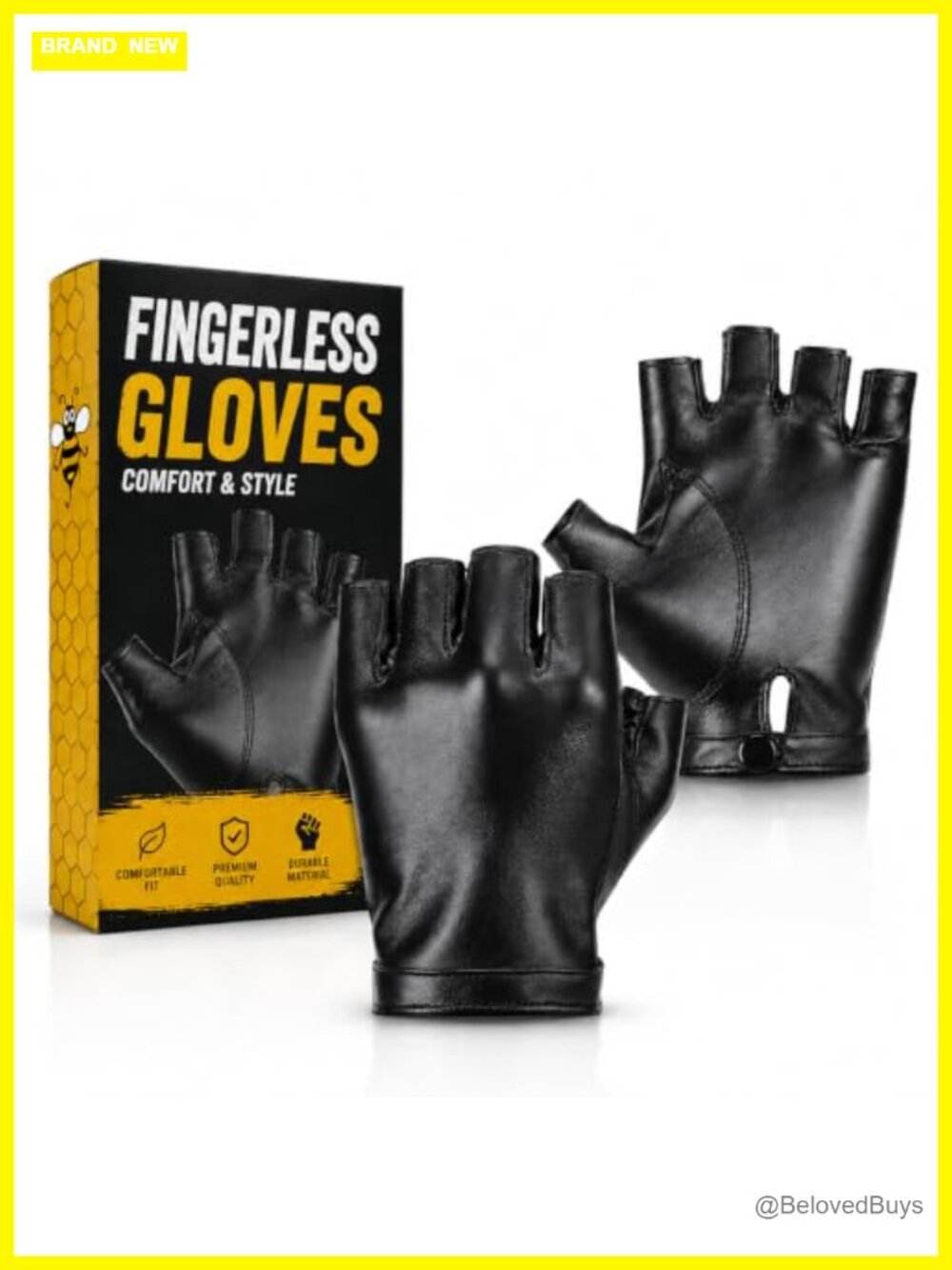 Fingerless PU Leather Gloves for Women Cosplay Costume Accessory